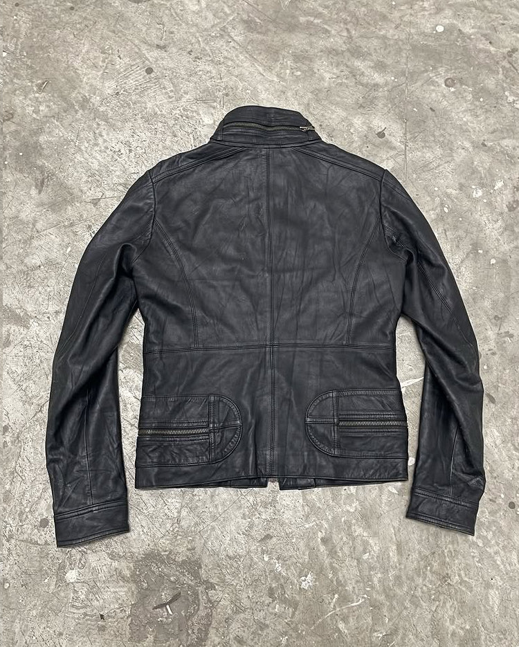 Number nine aw07 lamb skin leather jacket