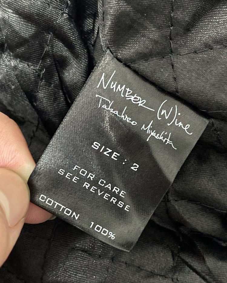 Number nine aw07 lamb skin leather jacket