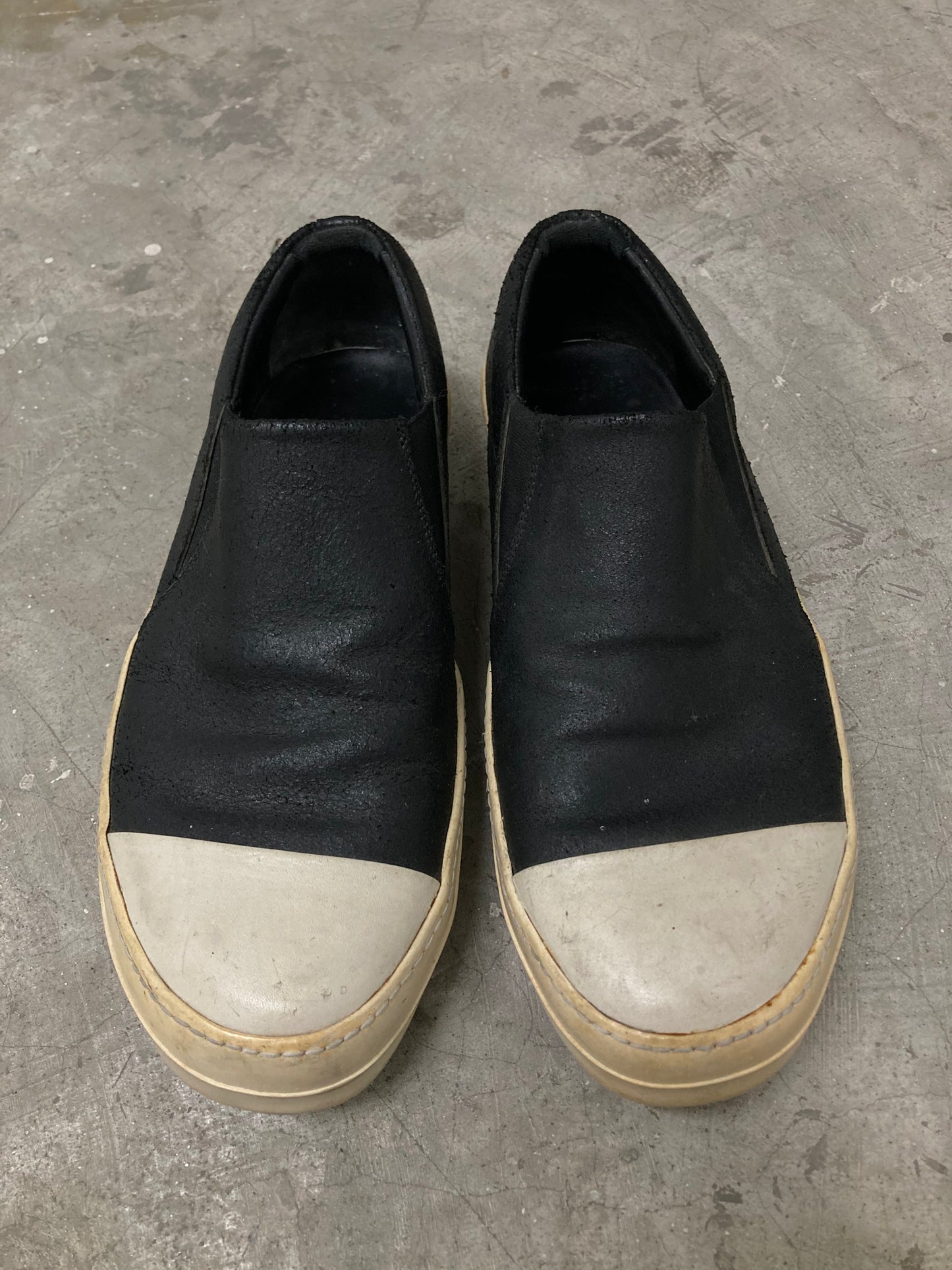 Rick owens mainline slip ons blistered leather size 42