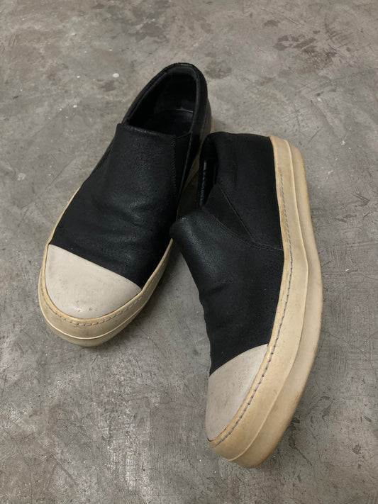 Rick owens mainline slip ons blistered leather size 42