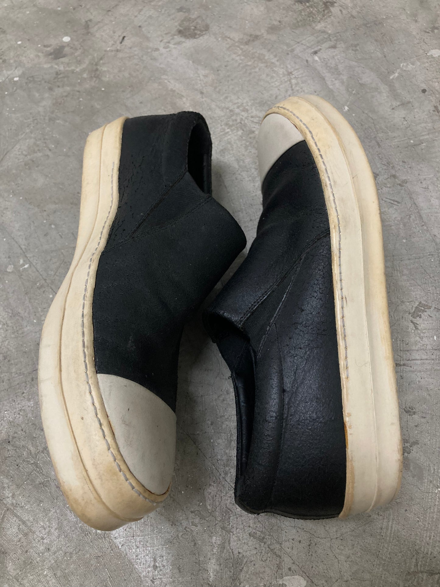 Rick owens mainline slip ons blistered leather size 42